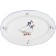 Oval Bernadotte dish, Geese decor, 36 cm