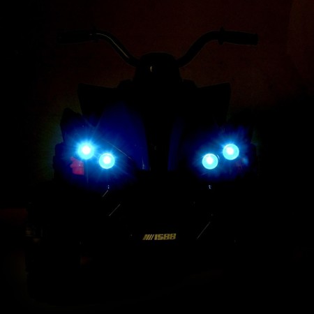 Electric car "ATV", 2 engines, blue color-7
