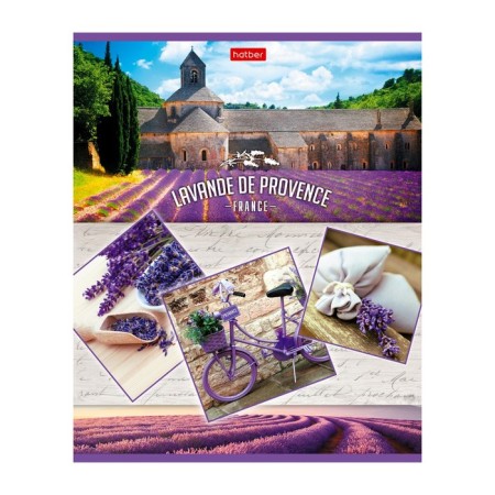A notebook of 96 sheets in the Lavender Dreams cage, cardboard cover, 5 types, mix-6