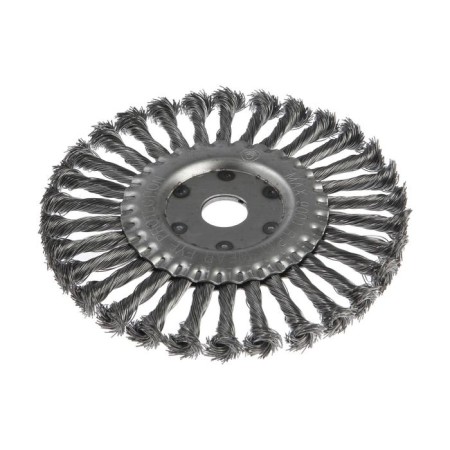 Metal brush for ushm scrap, twisted wire, flat, landing 22 mm, 175 mm