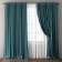 Set of curtains "Omma", size 240 x 270 cm, turquoise