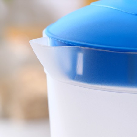 Set for drinks is plastic, 4 items, jug 2 l, 3 cups 500 ml, 20 × 12 × 26 cm, blue color-4