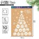 Stickers for the windows "Christmas tree from toys", reusable, 33 x 50 cm, new year