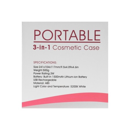 Case for cosmetics with a KZ-14 mirror, backlight, 96 diodes-12
