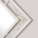Wall mirror, in the openwork case, 38x38 cm, white with gold