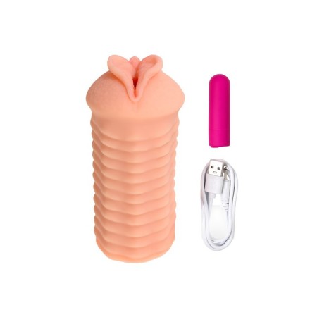 Masturbator Realistic Kokos Elegance.006 with vibration, TPR, bodily, 16 cm-9