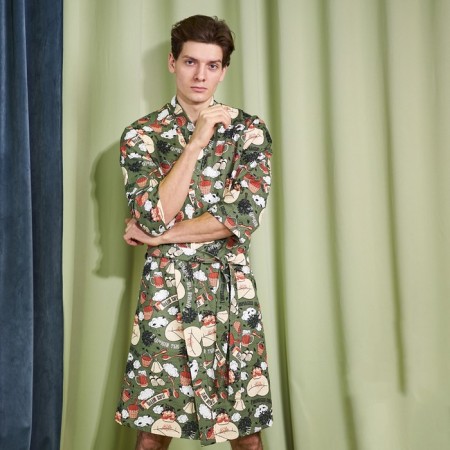 Harebell dress "General Bank" sleeve 3/4, size 50-52, waffle 200g/m2, 100% cotton