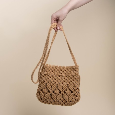 Women's bag SL Home, manual weaving, cotton, pens length 55 cm, 22 × 22 cm-8