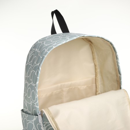 School backpack on lightning from textiles, 3 pockets, blue color-5