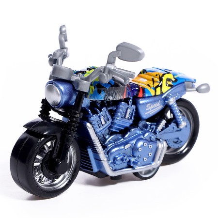 Metallic motorcycle "Chopper", color mix-9