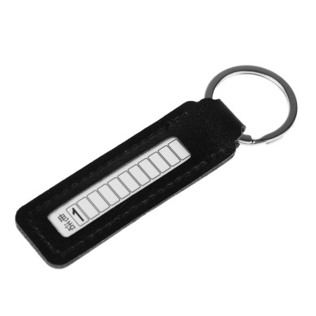 Keychain for keys with phone number, skin Pu-3