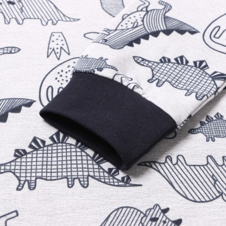 Pajamas for a boy, color gray melange, height 104 cm-3