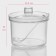 A container for spices with a spoon of a share, 400 ml, 10.5 × 10.5 × 10 cm, the color is transparent