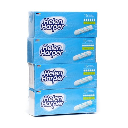Hunger tampons HELEN HARPER, SUPER PLUS, 16 pcs (4 packages)