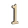 The door number "1" tundra, plastic, color is gold, 1 pc.