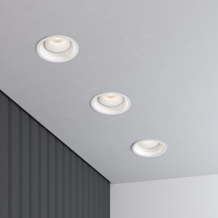 Builtrous lamp Elektrostandard, Punto, 93x93x46 mm, GU10, white color-3