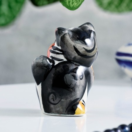 Сувенир "Кот Боком", гжель, цвет-1