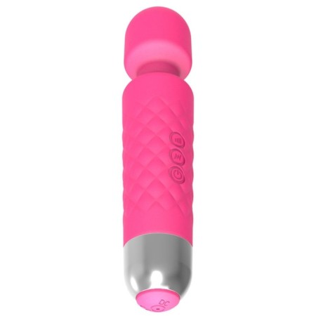 Massage vibrator, 20 frequencies, 16 modes, 20.4 × 4.2 cm, pink-5