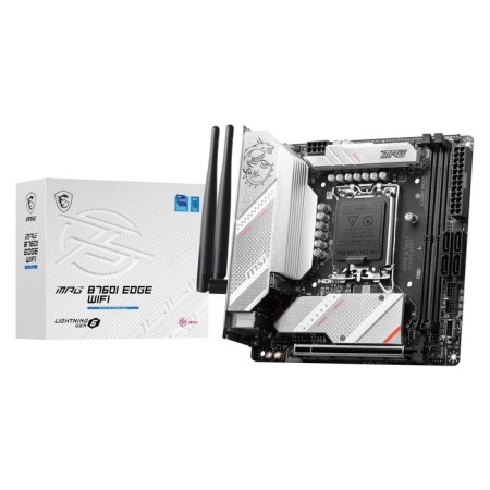 MSI MSI MSI B760i Edge WiFi SOC-1700 Intel B760 2XDDR5 Mini -itx AC`97 8ch (7.1 103396-5