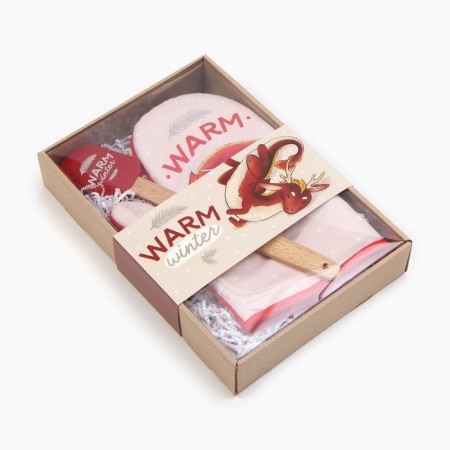 Set Gift Daula Warm Winter: mittens-mark, silicone blade-6