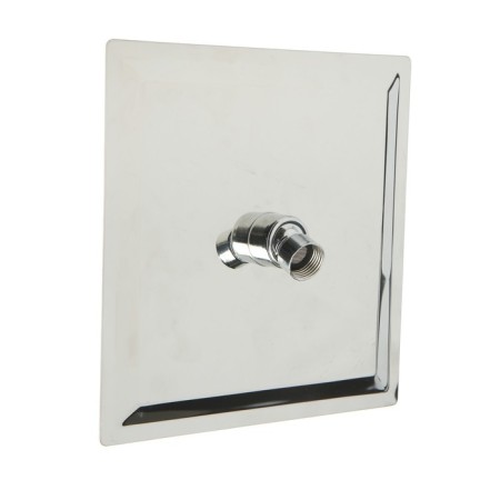 Showing watering can Accoona A355-1, on a hinge mount, 20 cm, square, stainless steel-1