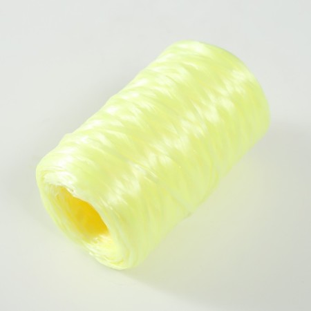 Yarn "for knitting washcloths" 100% polypropylene 400m/100 ± 10 g in the shape of a cylinder (lemon)-2