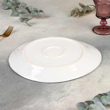 Porcelain plate Bolla Bianca, 30 × 28 cm, h = 3 cm-2