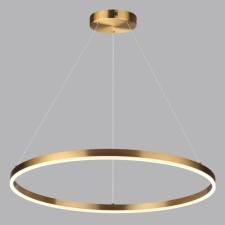 Lumber Lumion lamp. Echo, 67W, LED, 800x800 mm, brass color