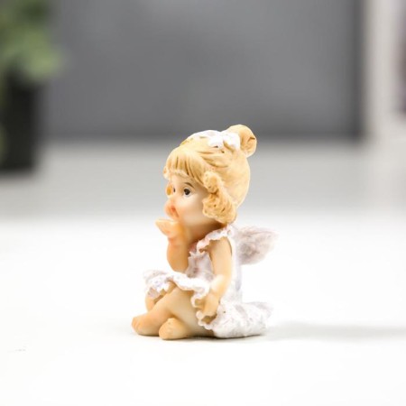 Polystone souvenir "Angel-girl in a blue sundress" mix 5.2x3.5x3.5 cm-2