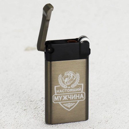 Gas lighter “Real Man”, 6.5 x 3.5 cm.-3