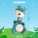 Musical toy "Baby Roy", sound, light, green color