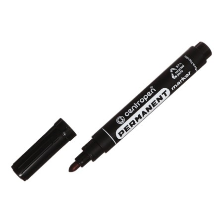 Permanent marker 5.0 mm Centropen 8566, lin 2.5mm/1-4.6mm, black-5