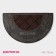 Rug of the groomed semicircular shade "Welcome Pattern", 45 × 74 cm