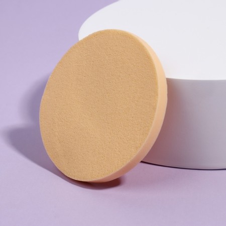 Makeup sponge, set - 2 pcs, beige color-3