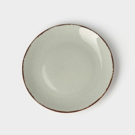 Plate Pearl, d = 27 cm, mint color, porcelain