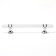 Cappio pk106 bracket handle, m/o 128 mm, d = 12 mm, plastic, transparent/chrome color