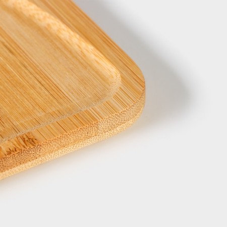 Bamboo shade for serving a bamboo, 16 × 16 cm, square, bamboo-4