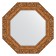 Mirror in the baguette frame, bronze vignette 85 mm, 55.4x55.4 cm