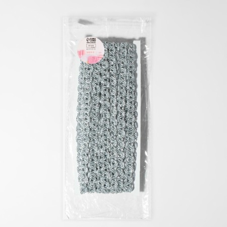 Decorative braid, 10 mm, 10 ± 1 m, silver color-2