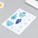 Sticking plastic interior color "fish for" set of 6 sheets15x20 cm
