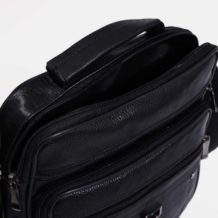 Male bag, black color-5