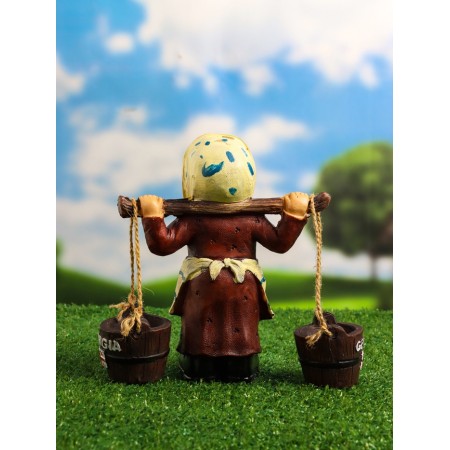 Garden figure "Grandma with buckets" 20x7x19cm-4