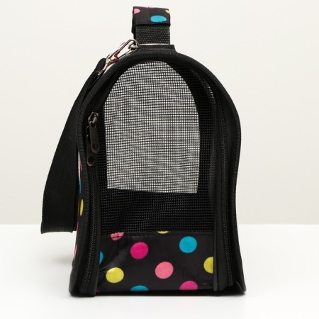 Bag - carrying for animals "peas", black, size L, 53 x 21 x 29 cm-3