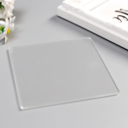 Acrylic block for seals 10x10 cm-1