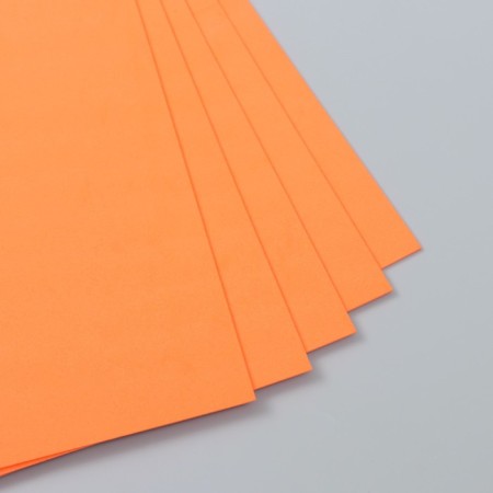 Foamiran "grapefruit" 1.3 mm (set of 5 sheets) A4 format format-2