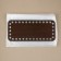 Donce for a bag, rectangular, 18 × 8 cm, brown color