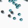 Rhinestones for the creativity of cold fixation turquoise, d = 3 mm, 70 g