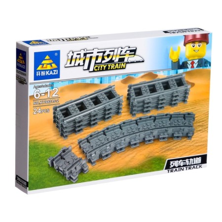 Designer railway "rails", 24 elements-7