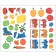 Colors. Three cats. Learning with kittens. With stickers