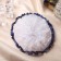 Hair elastic band Bant "Schoolgirl" Wall Peas Blue Edges, D-11 cm, Blue-White